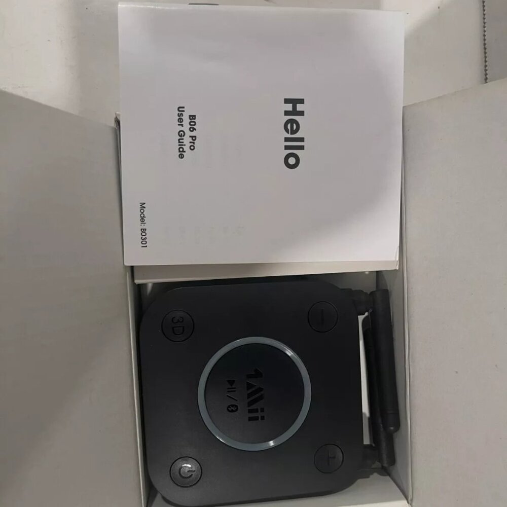 1Mii B07 Pro Long Range Bluetooth Wireless Audio Adapter New Open Box